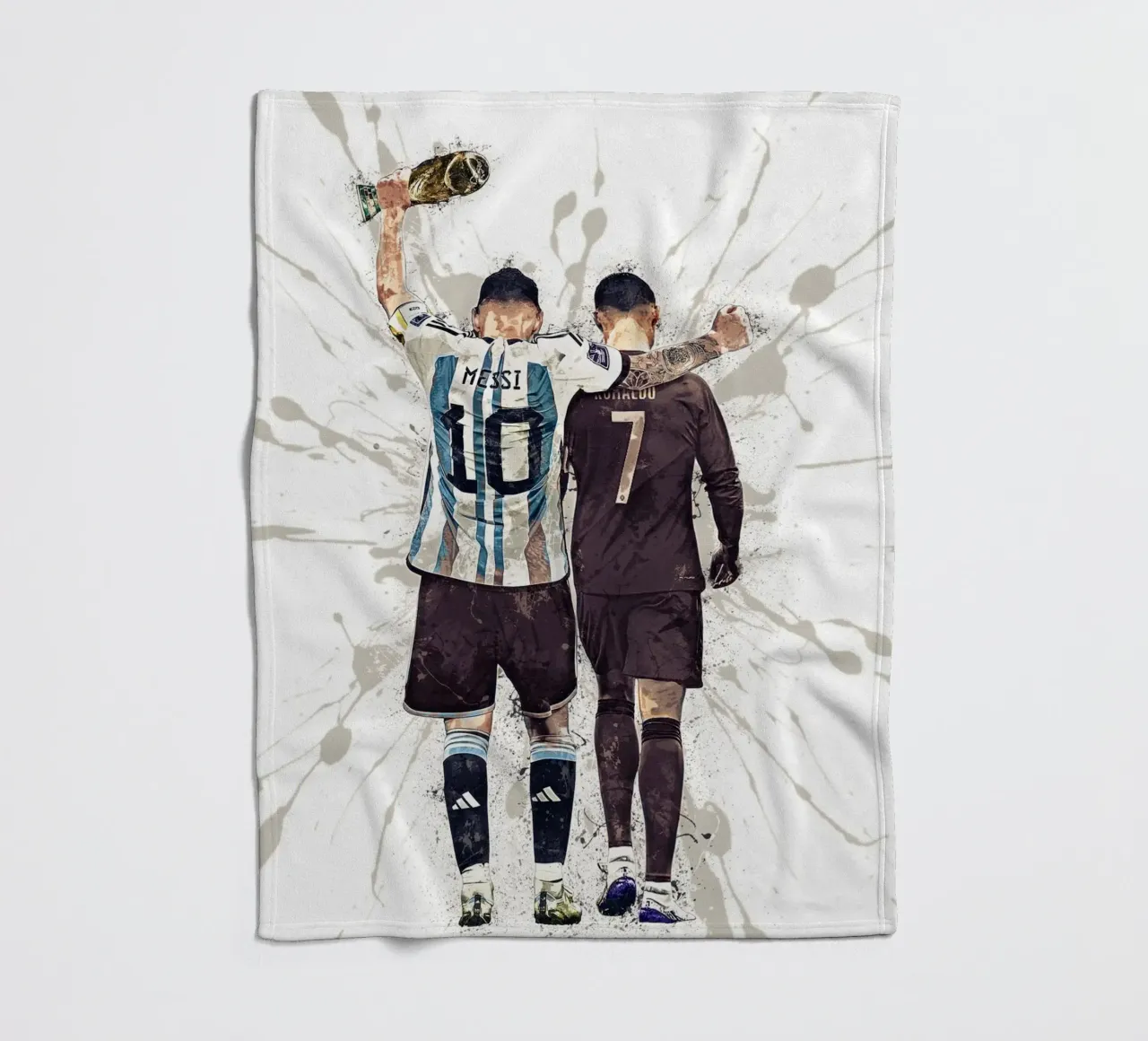Messi And Ronaldo World Cup 2022 coperta in pile da tenten
