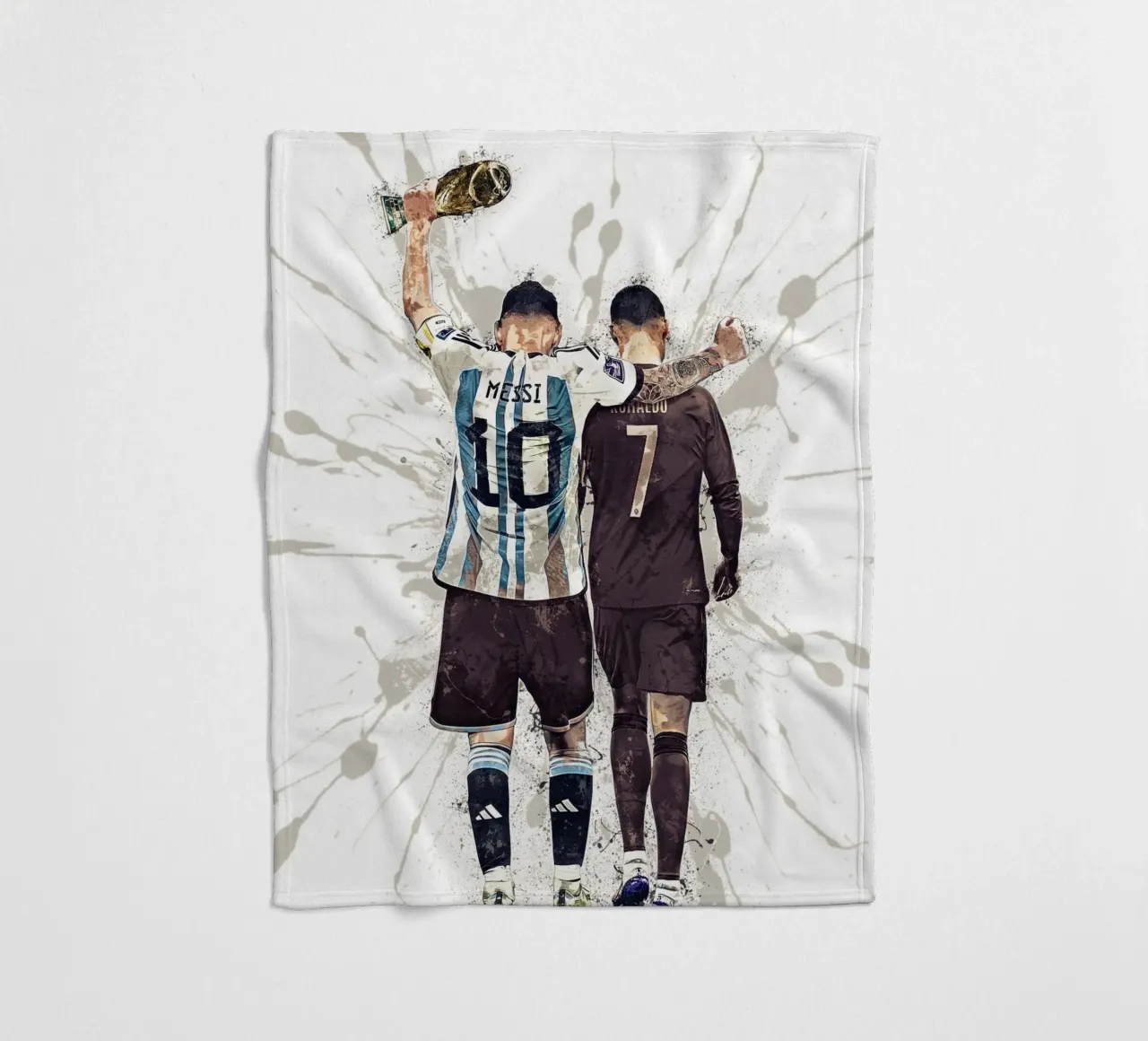 Messi And Ronaldo World Cup 2022 coperta in pile da tenten