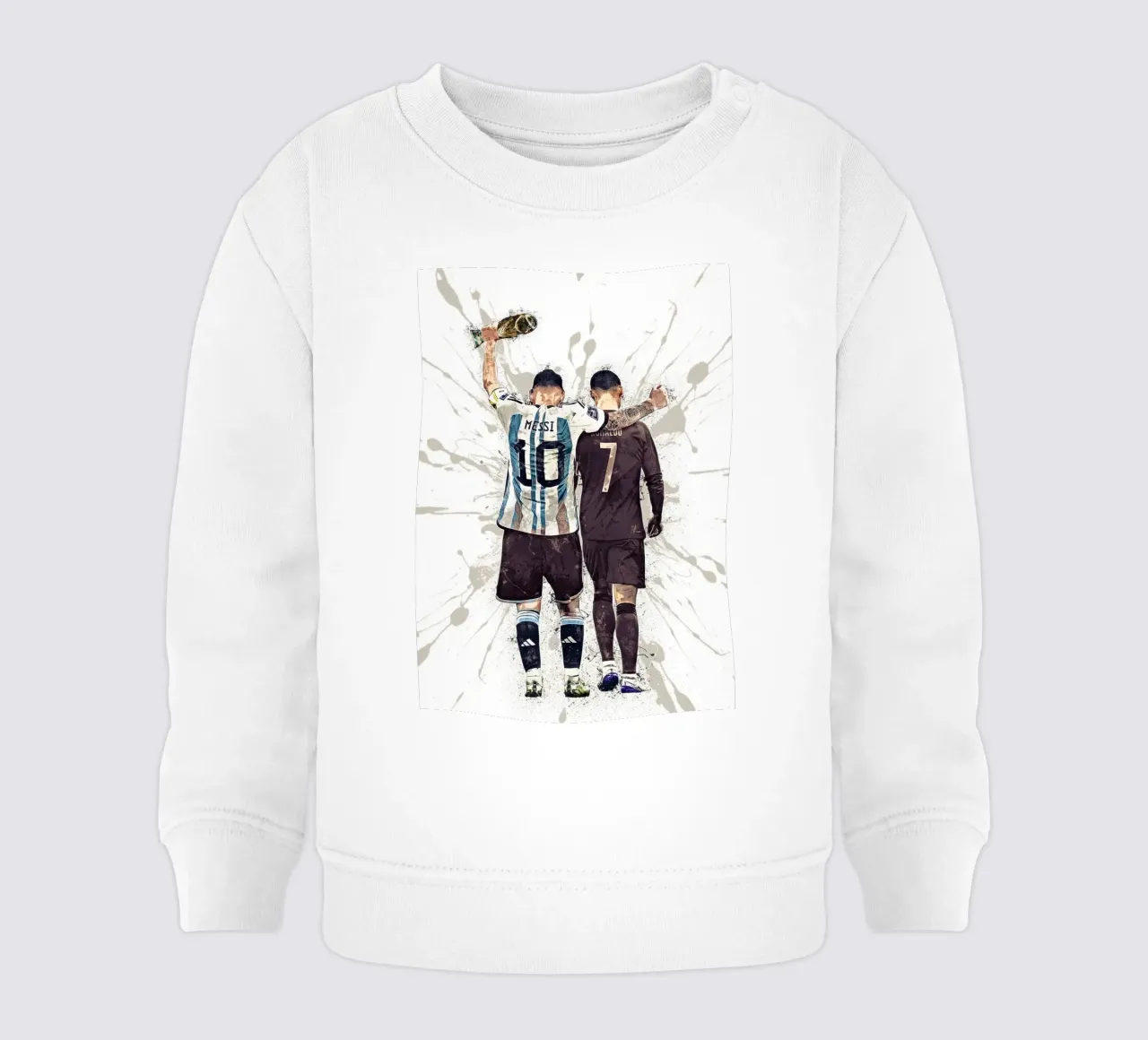 Messi And Ronaldo World Cup 2022 felpa neonato da tenten