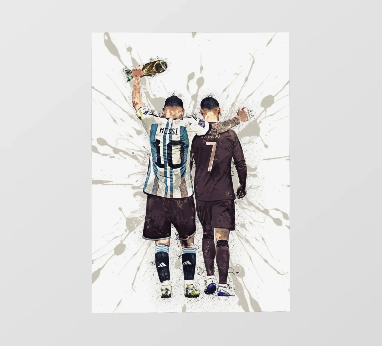 Messi And Ronaldo World Cup 2022 photo wallpaper by tenten