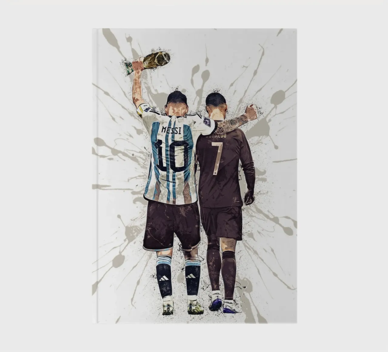 Messi And Ronaldo World Cup 2022 notebook by tenten
