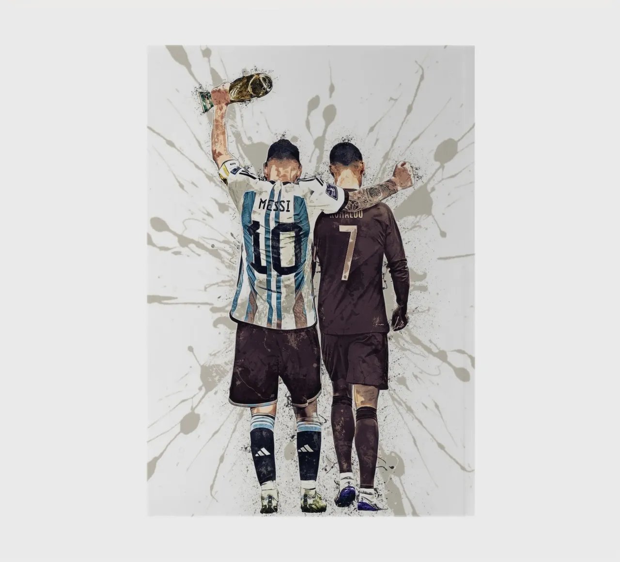 Messi And Ronaldo World Cup 2022 notebook by tenten