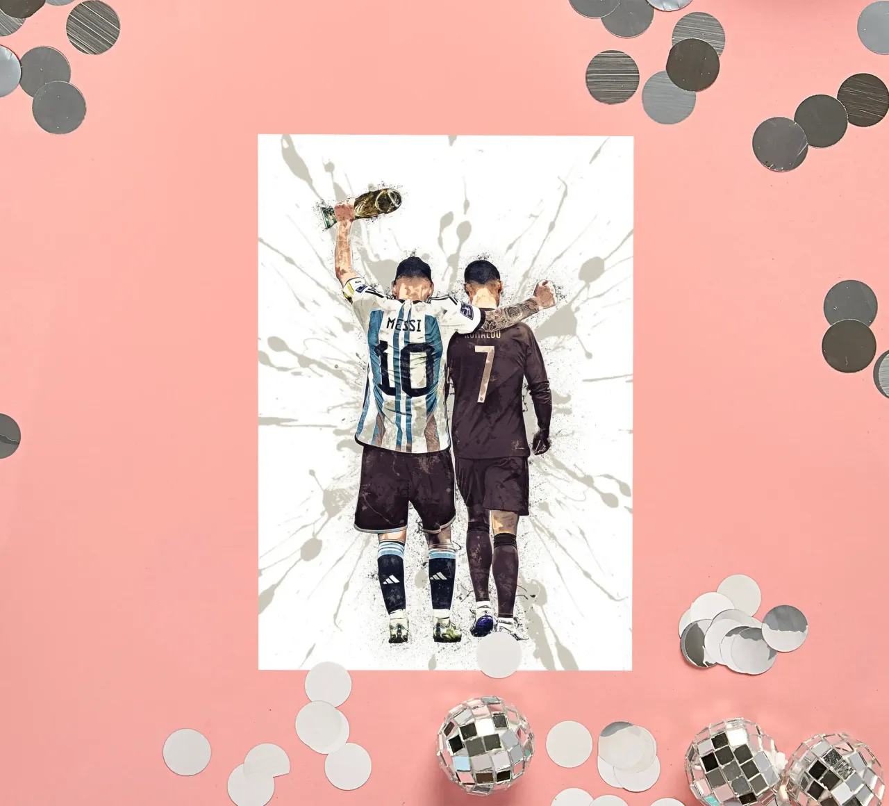 Messi And Ronaldo World Cup 2022 sticker by tenten