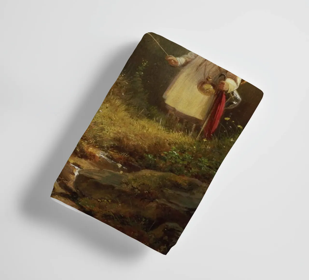 Carl Spitzweg - The Butterfly Catcher Handtuch von ARTOTHEK