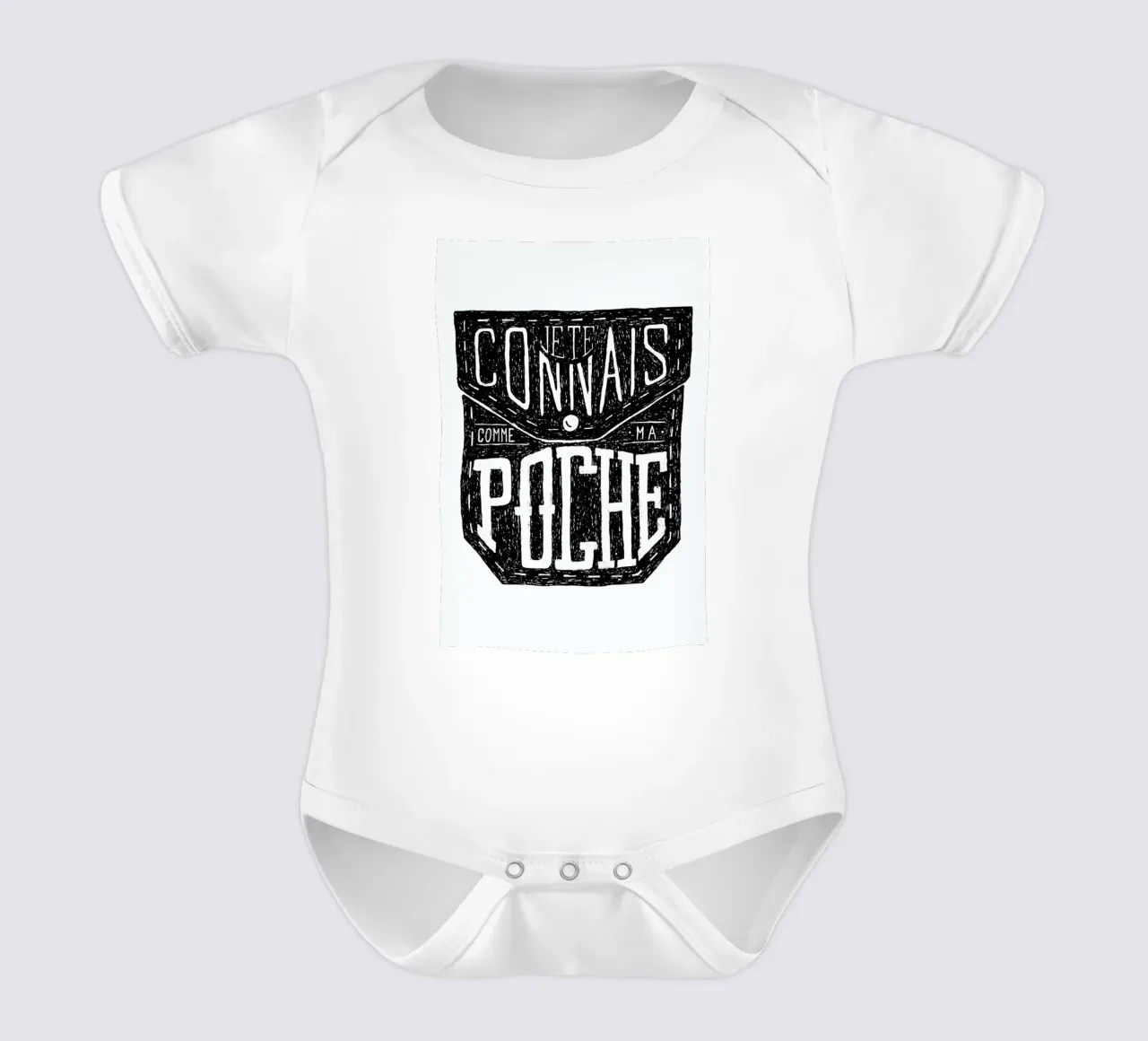Comme ma poche body neonato maniche corte da JONATTEND