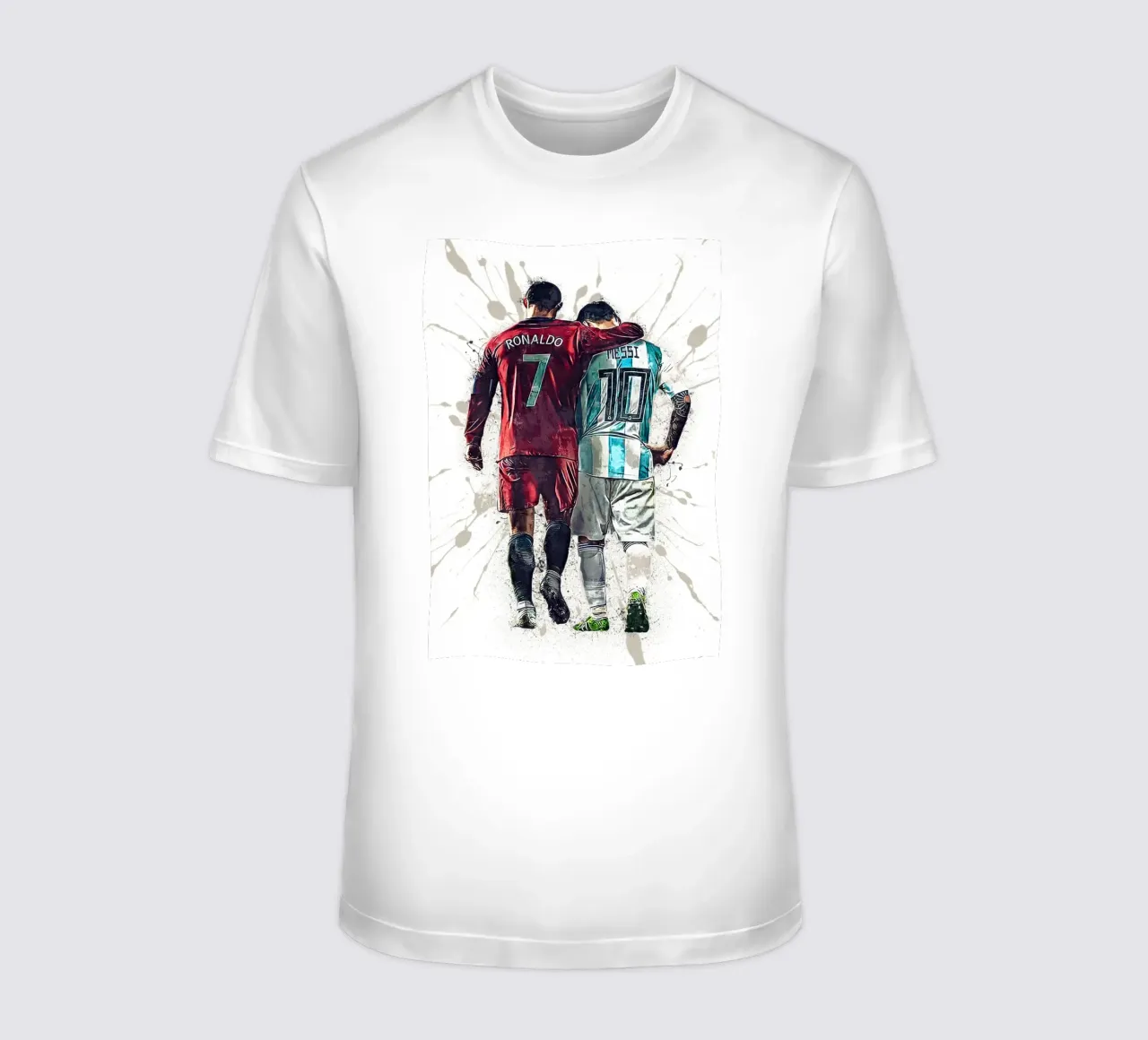 Messi And Ronaldo World Cup t-shirt da tenten