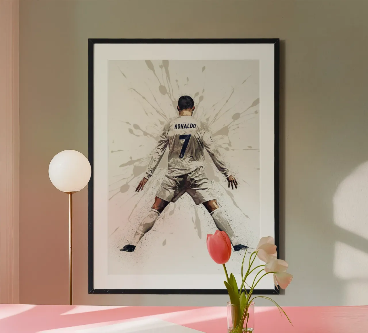 Ronaldo Real Madrid poster con telaio in plastica da tenten