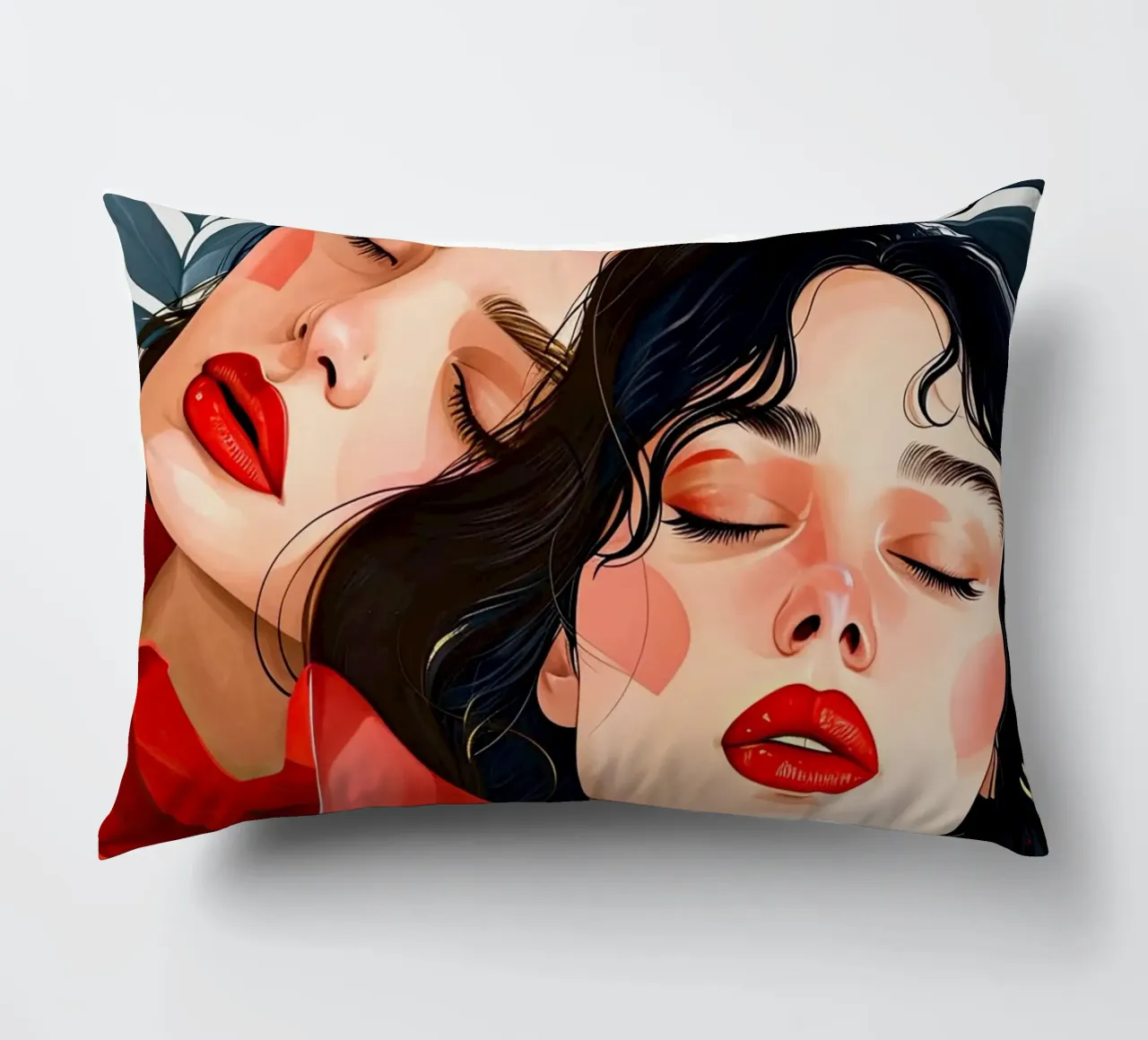 L'amore è nell'aria pittura digitale ad acquerello cuscino da Justyna Jaszke JBJart