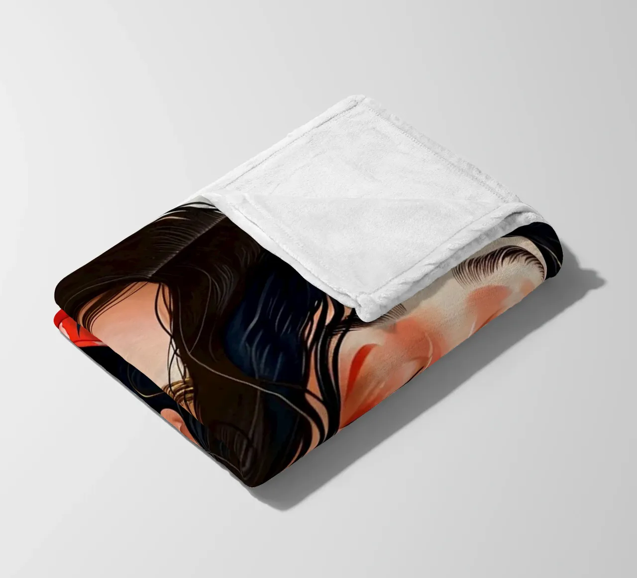 L'amore è nell'aria pittura digitale ad acquerello coperta in pile da Justyna Jaszke JBJart