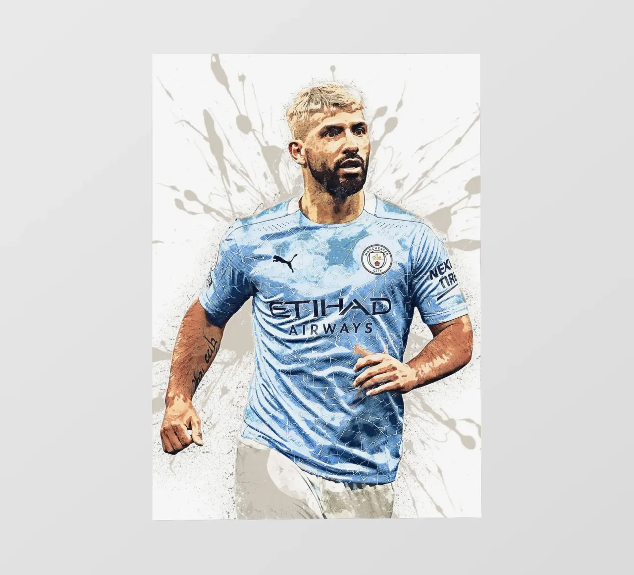Sergio Aguero telo in pvc da tenten