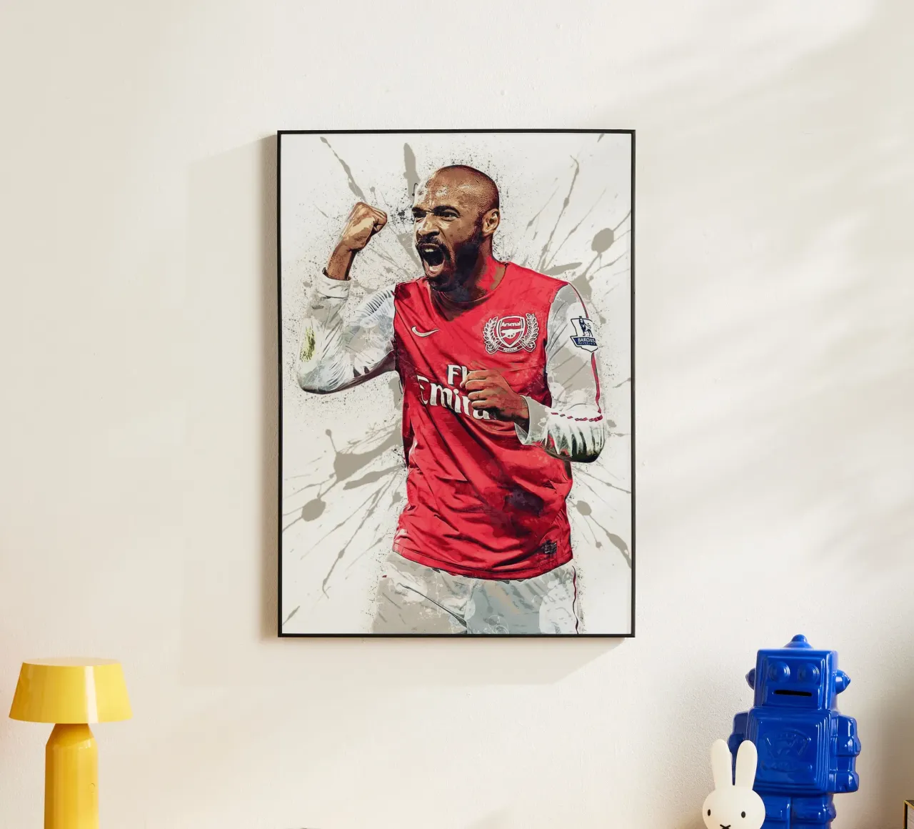 Thierry Henry Arsenal alluminio dibond da tenten