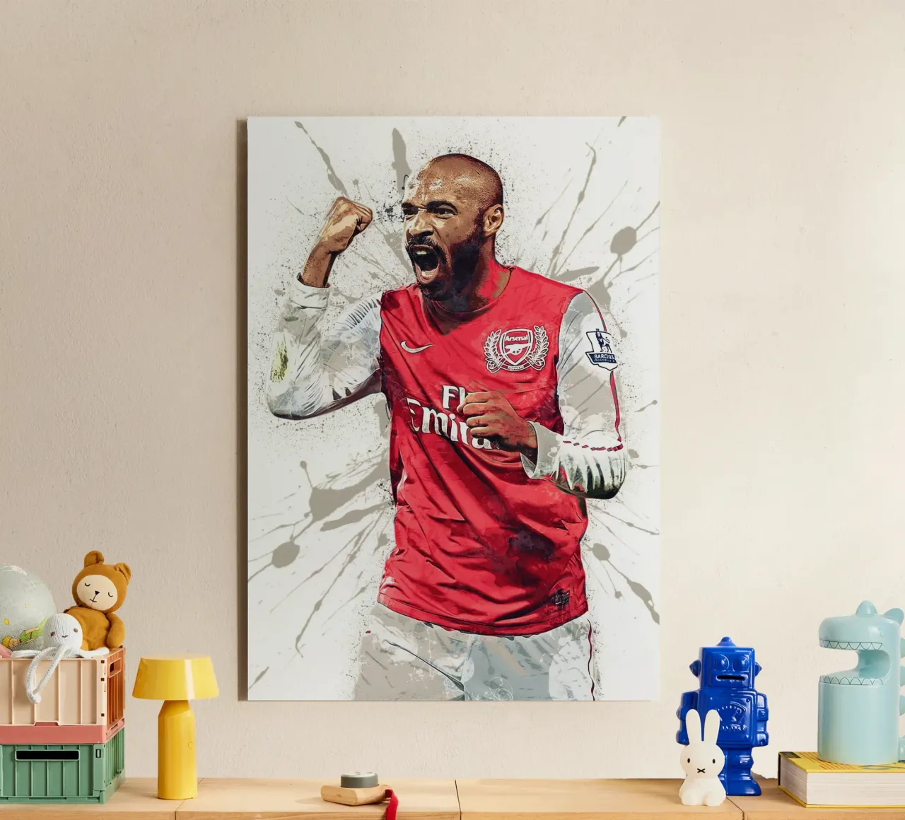 Thierry Henry Arsenal alluminio dibond da tenten
