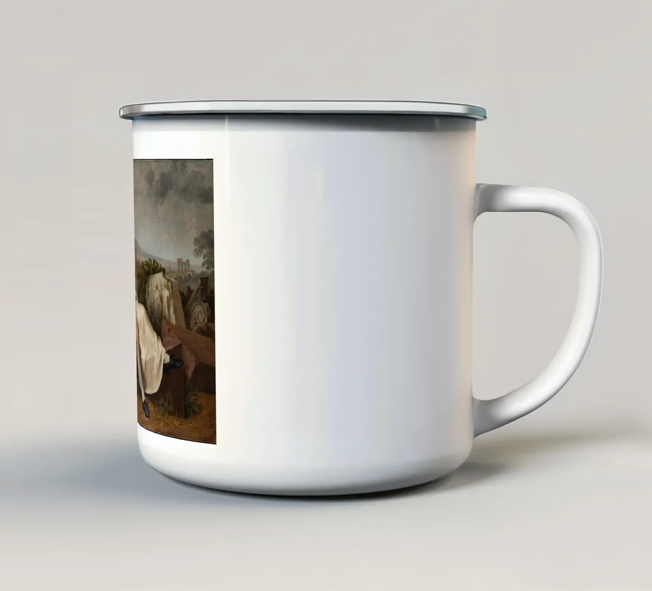 Tischbein - Goethe nella Campagna Romana tazza in smalto da ARTOTHEK