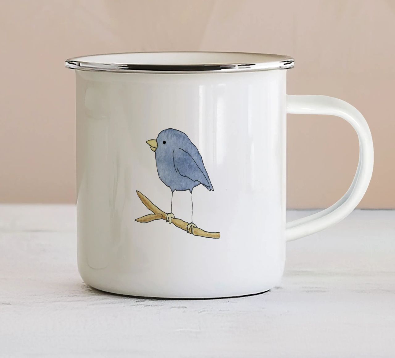 Bird tazza in smalto da Face & Content