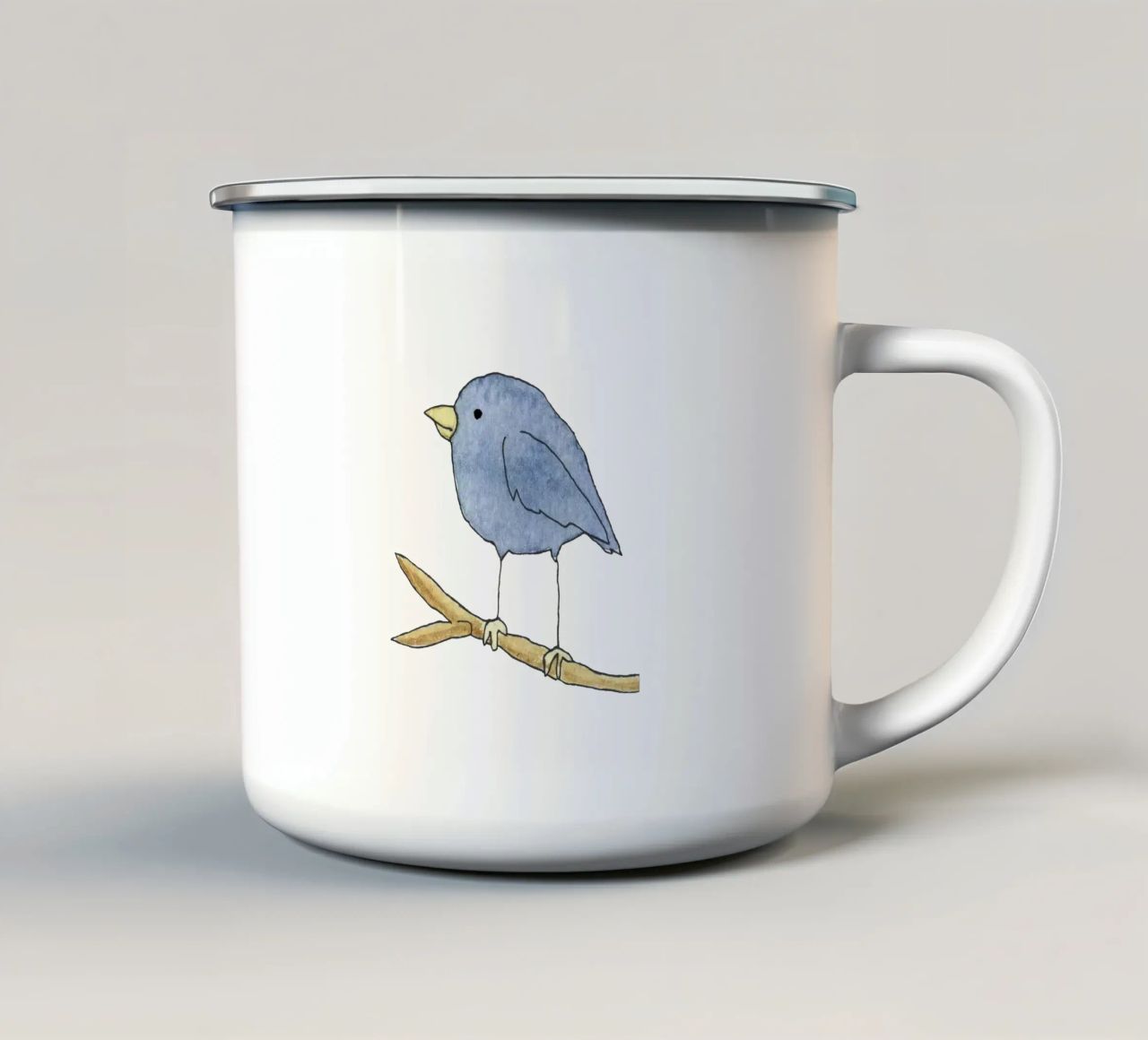Bird tazza in smalto da Face & Content