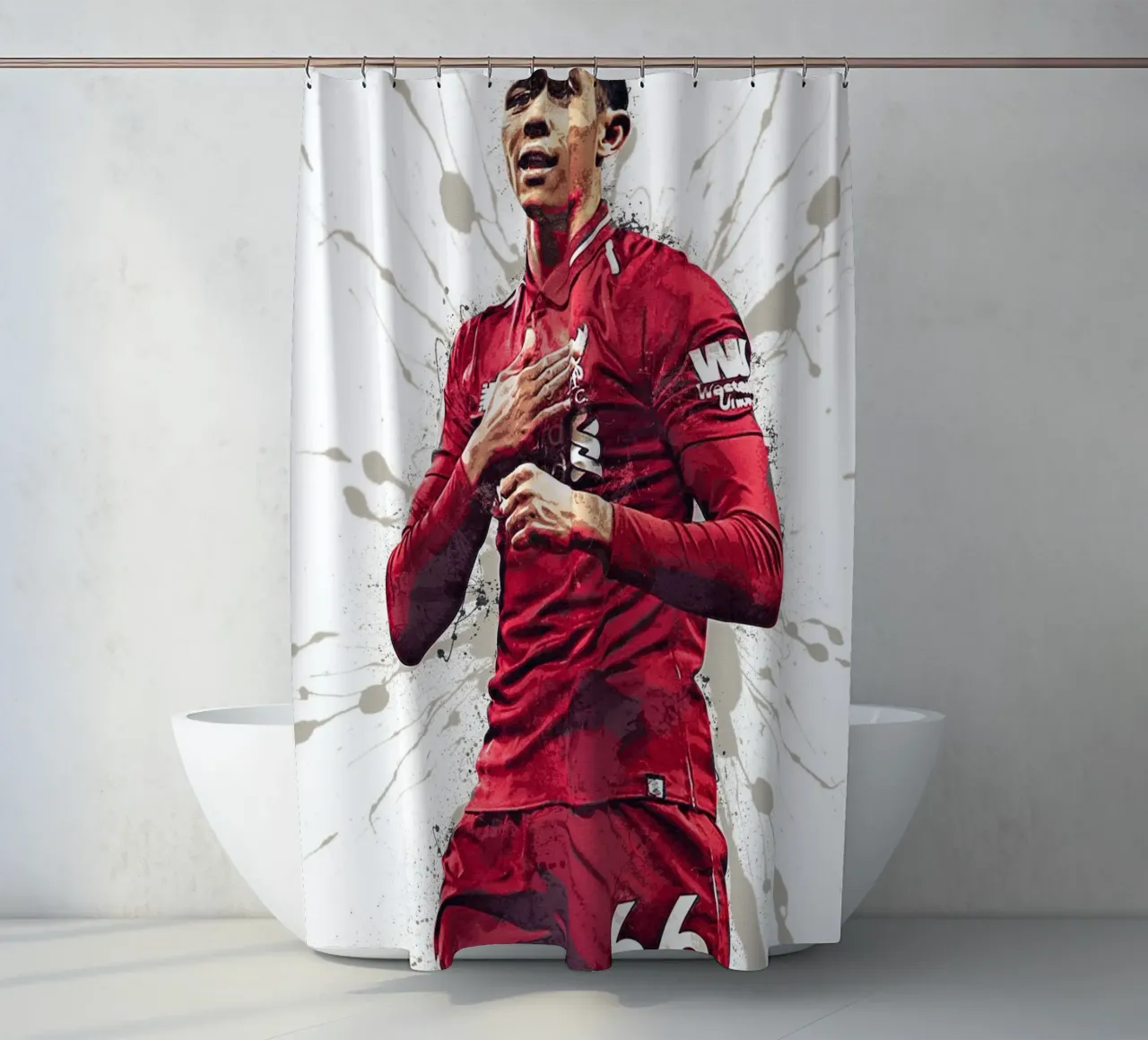 Trent Alexander-Arnold douchegordijn van tenten