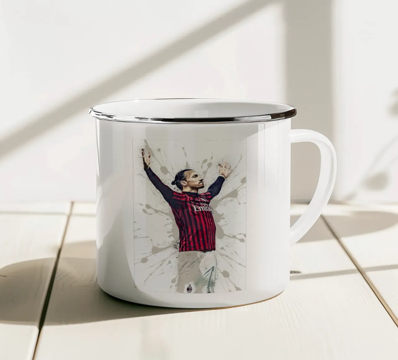 Zlatan Ibrahimovic tazza in smalto da tenten