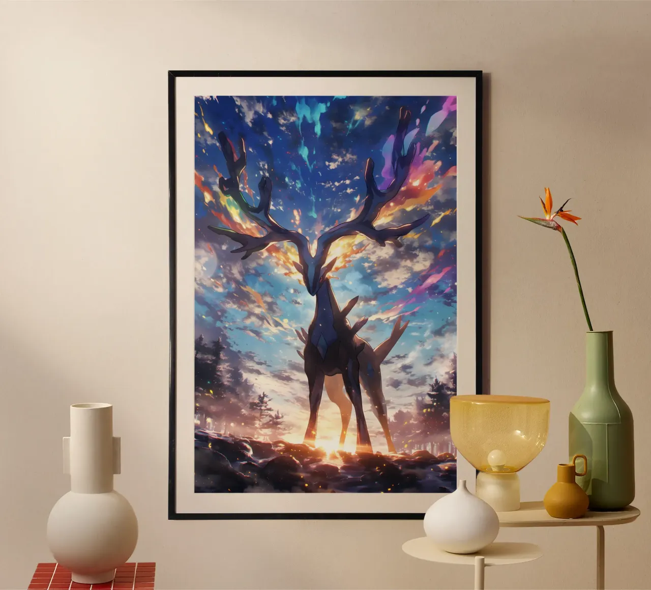 Xerneas Pokemon poster van CreativeStudio