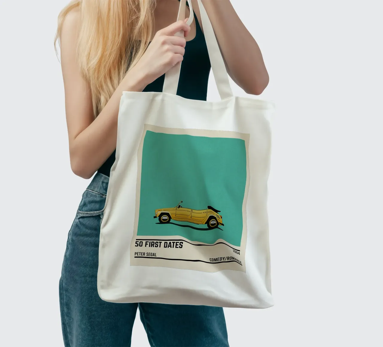 50 first dates movie car borsa in juta da TheArtstudio