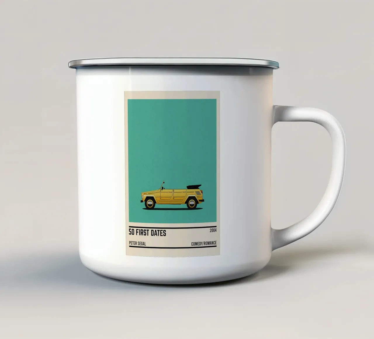 50 first dates movie car tazza in smalto da TheArtstudio