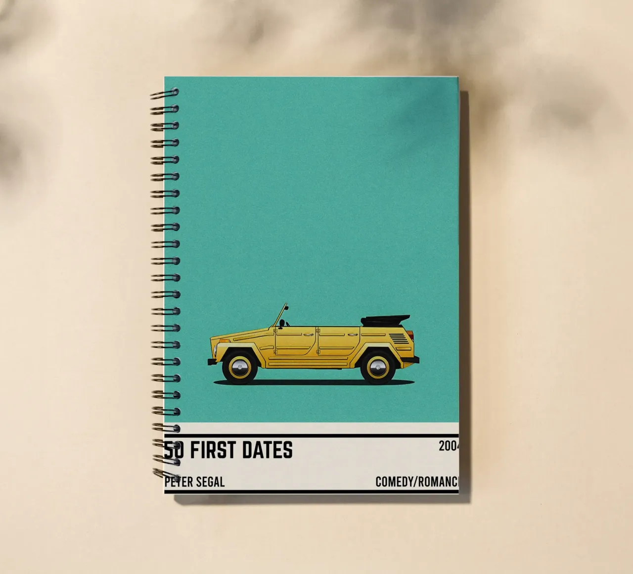 50 first dates movie car spiral notebook by TheArtstudio