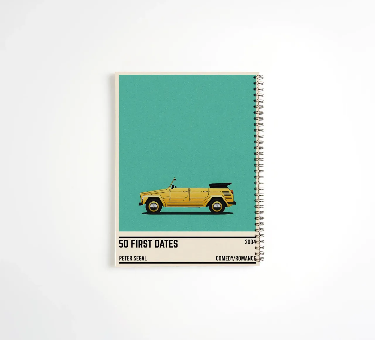 50 first dates movie car spiral notebook by TheArtstudio
