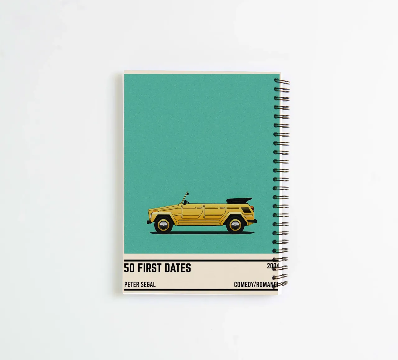 50 first dates movie car spiral notebook by TheArtstudio