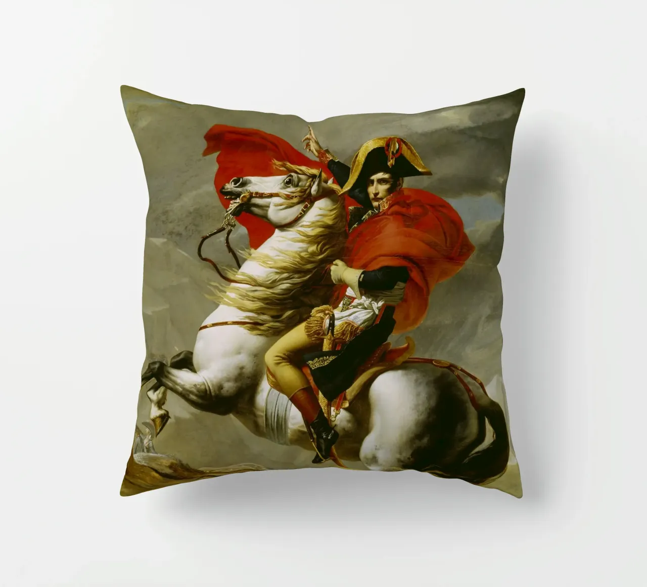 Jacques Louis David - Napoleone che attraversa le Alpi cuscino da ARTOTHEK