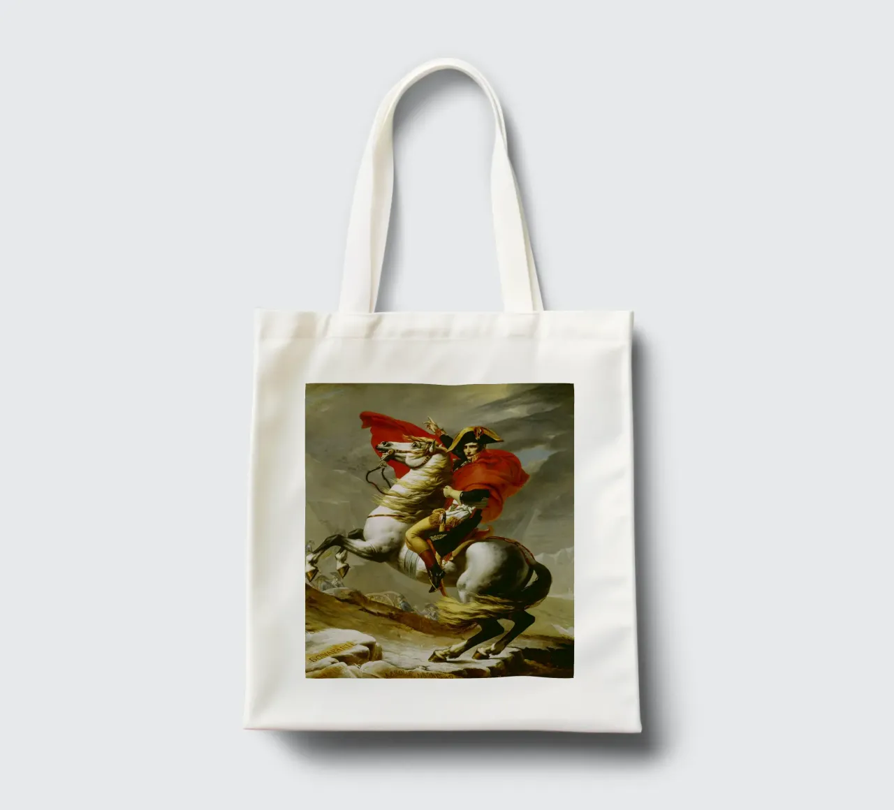 Jacques Louis David - Napoleone che attraversa le Alpi borsa in juta da ARTOTHEK