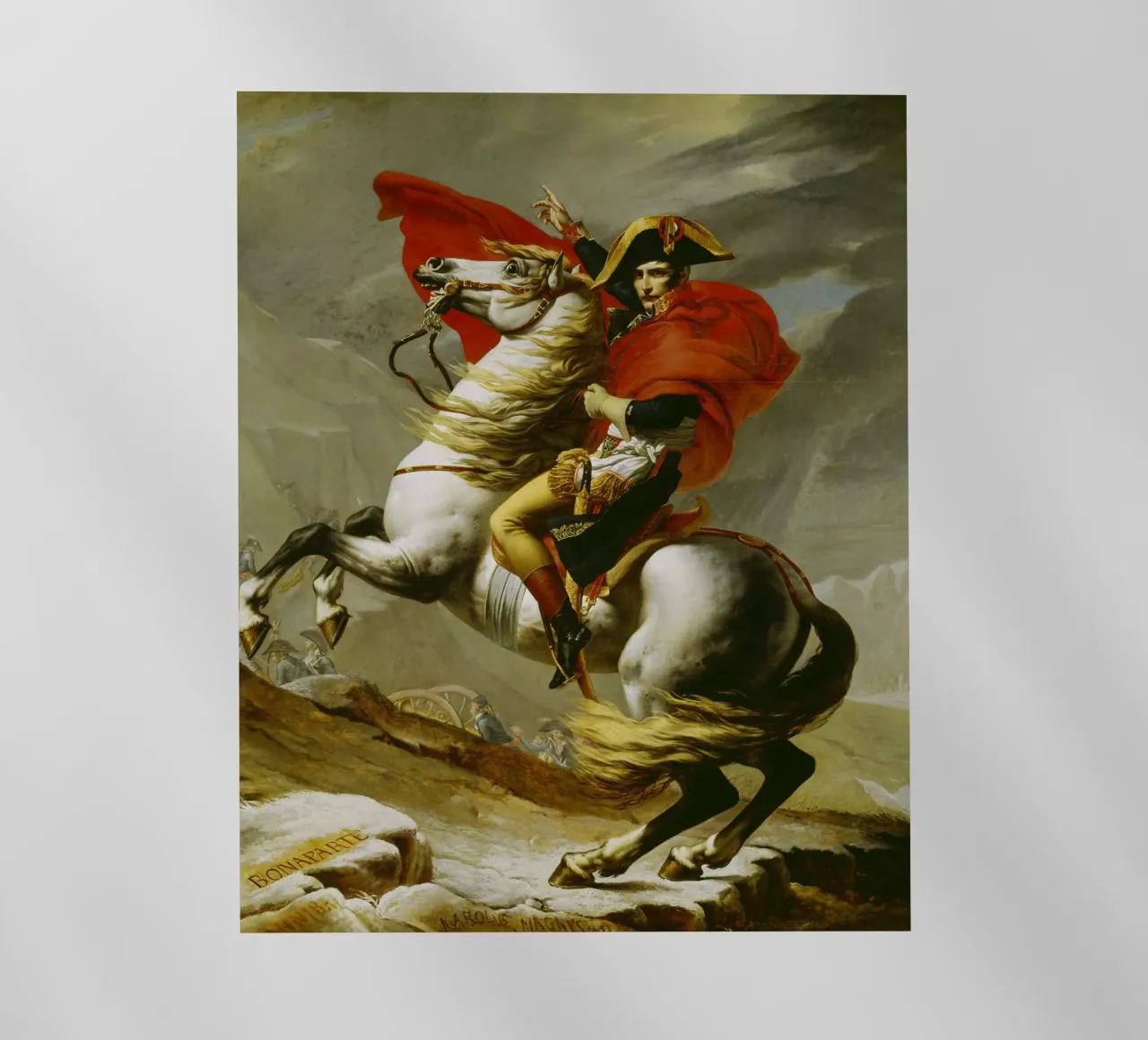 Jacques Louis David - Napoleone che attraversa le Alpi pellicola backlit da ARTOTHEK