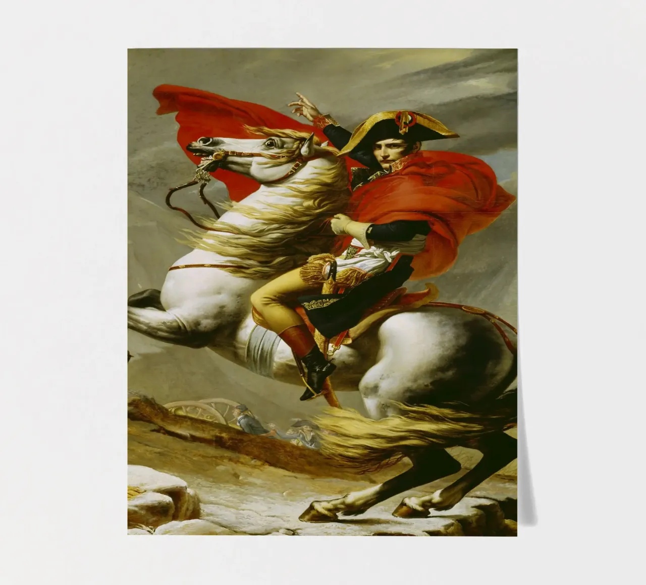 Jacques Louis David - Napoleone che attraversa le Alpi foglio adesivo da ARTOTHEK