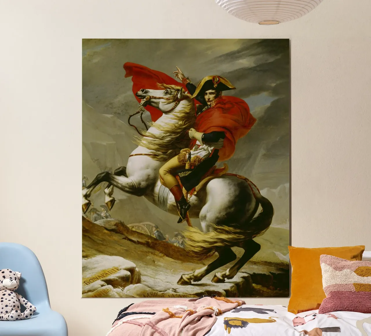 Jacques Louis David - Napoleone che attraversa le Alpi carta hahnemühle da ARTOTHEK