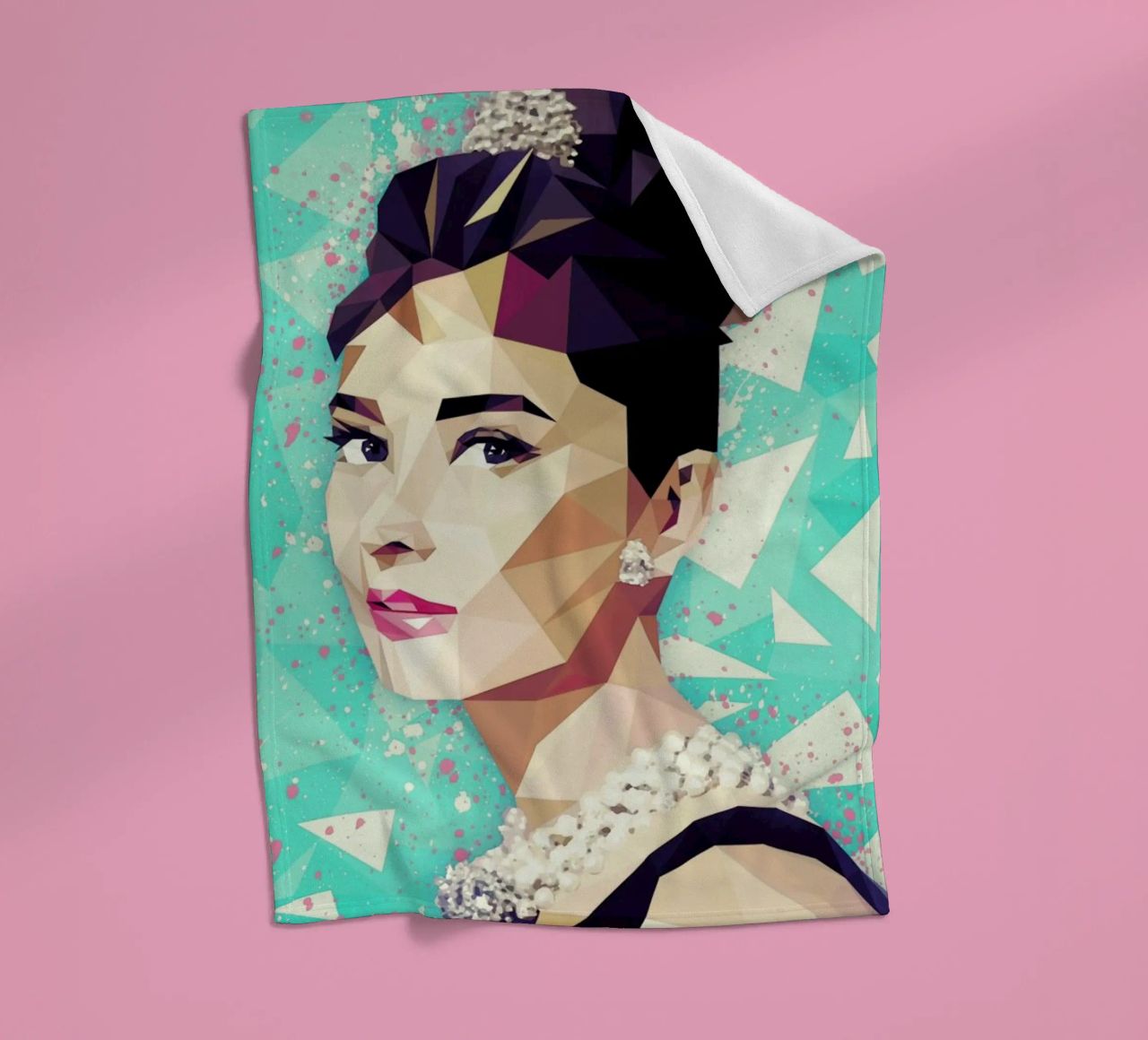 The Hepburn Class fleece blanket by Mayka ienova