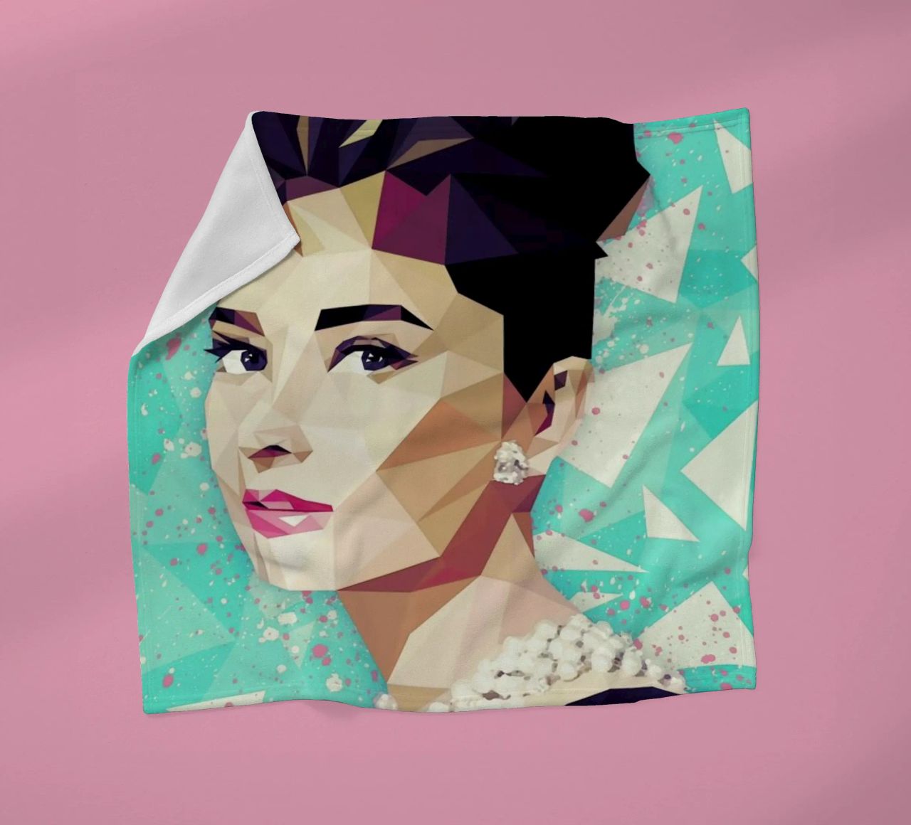 The Hepburn Class fleece blanket by Mayka ienova