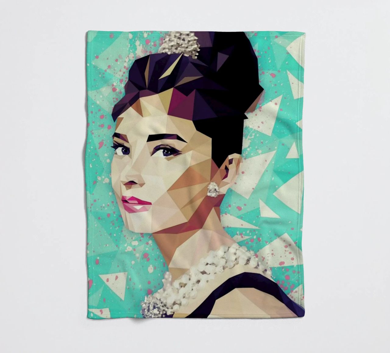 The Hepburn Class fleece blanket by Mayka ienova