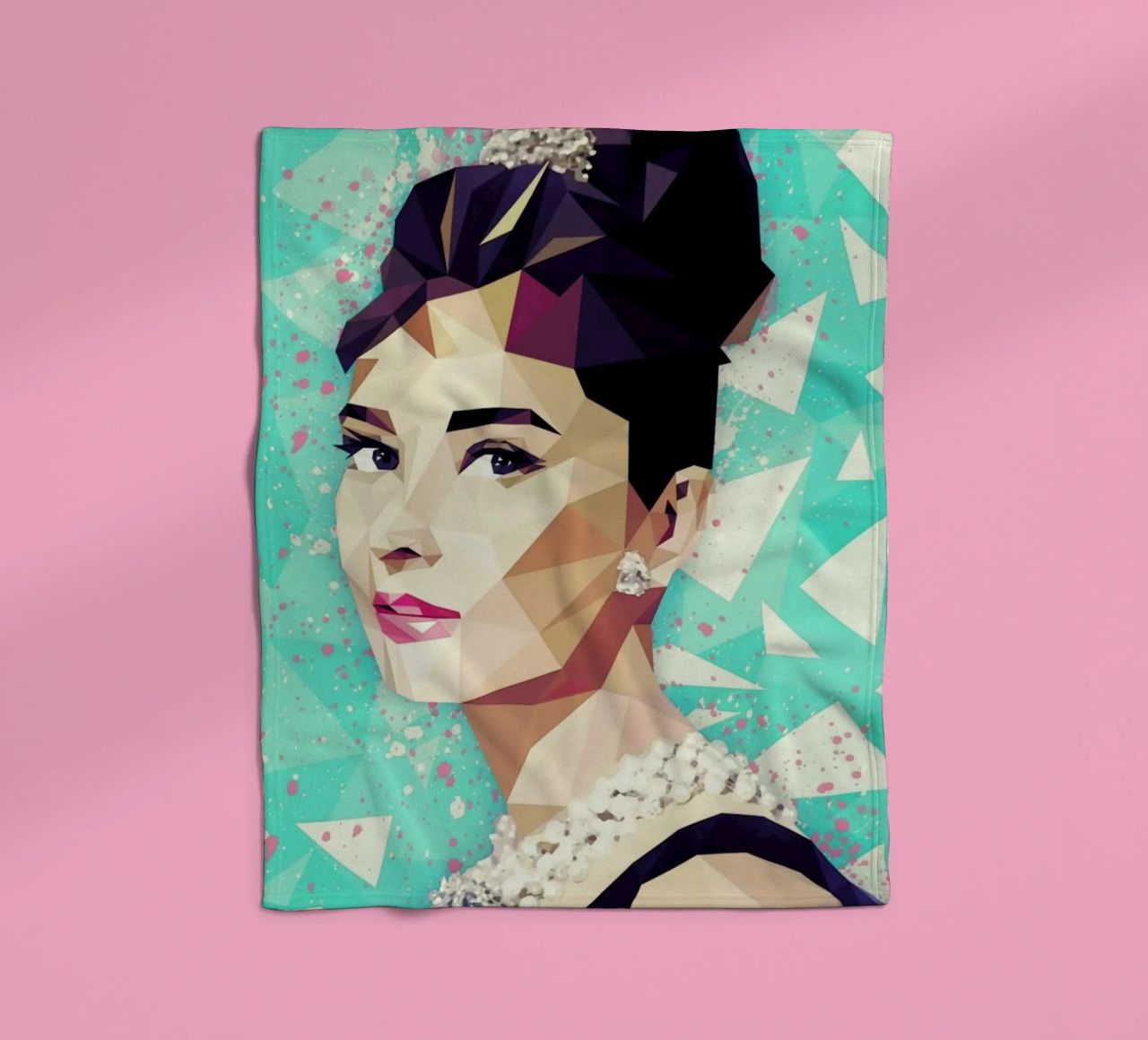The Hepburn Class fleece blanket by Mayka ienova