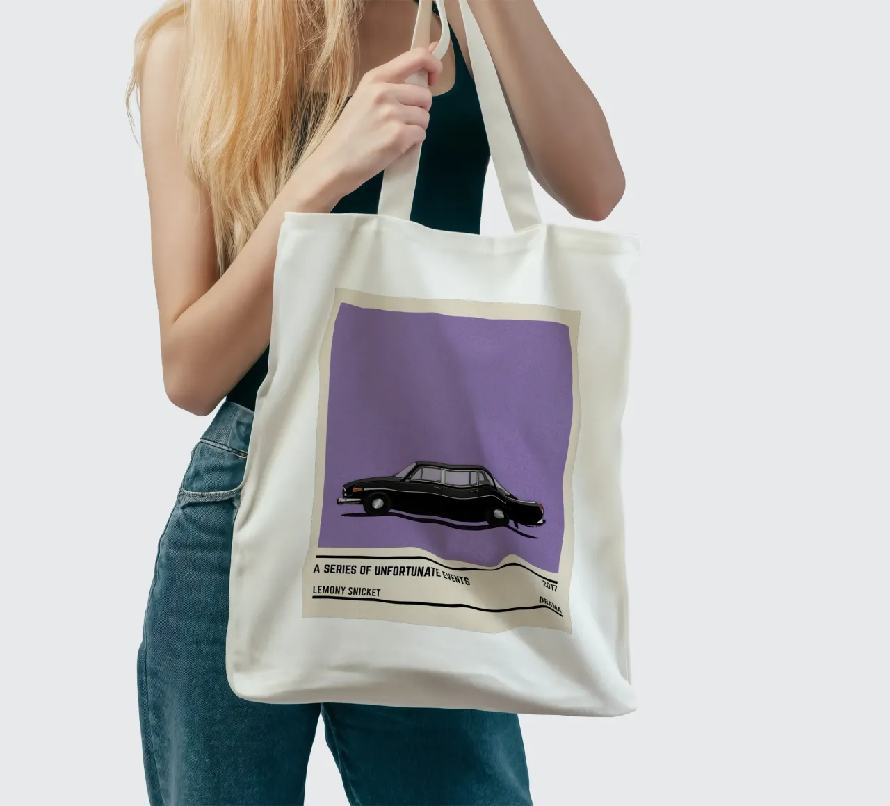 A Series of Unfortunate Events car borsa in juta da TheArtstudio