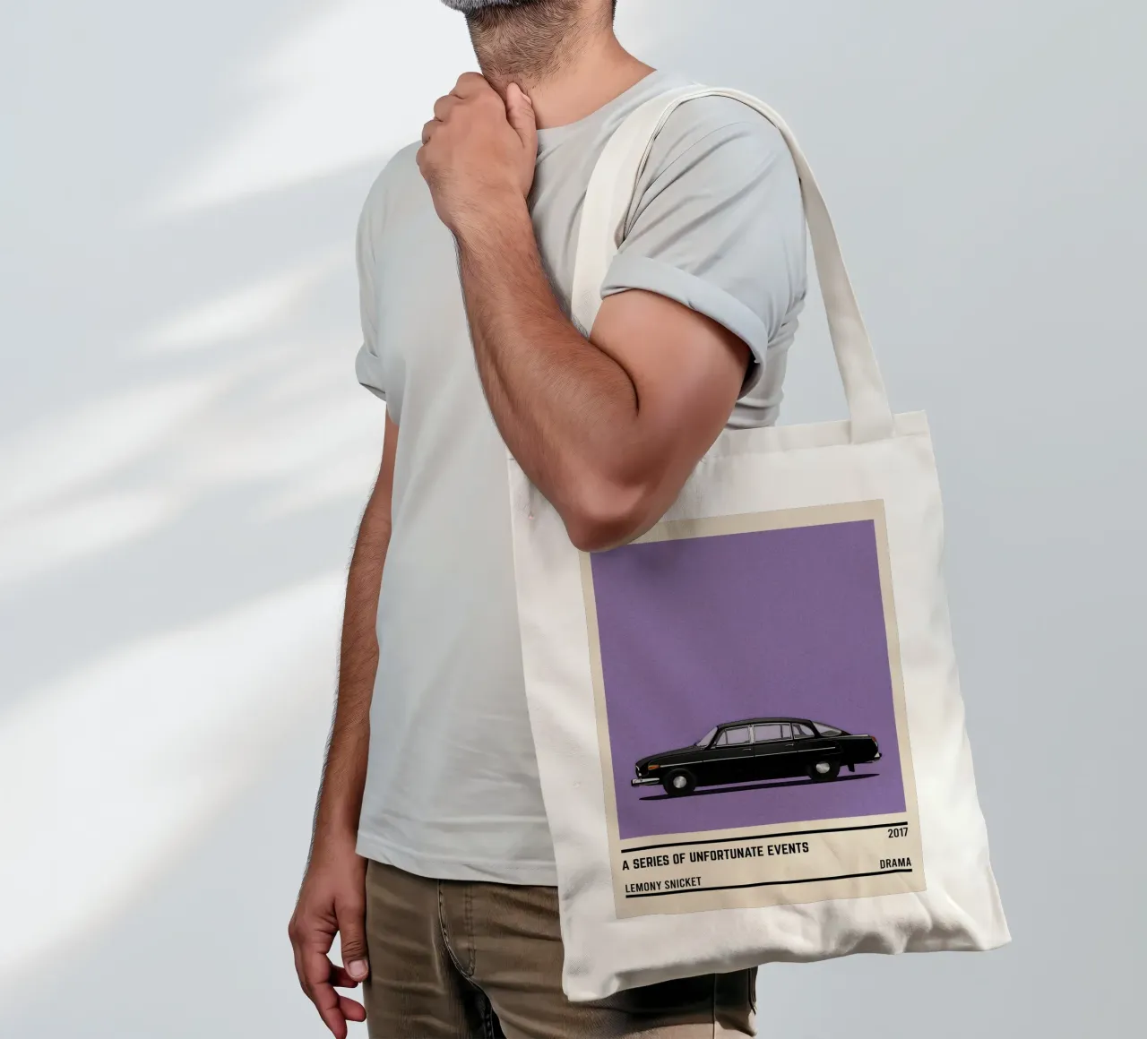 A Series of Unfortunate Events car borsa in juta da TheArtstudio