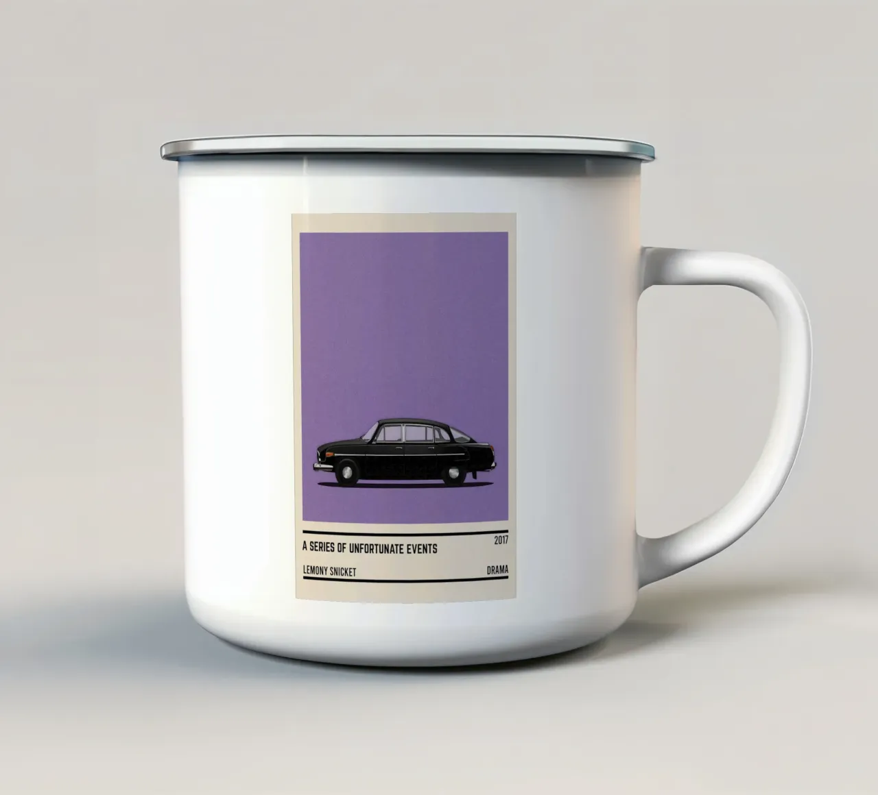 A Series of Unfortunate Events car tazza in smalto da TheArtstudio