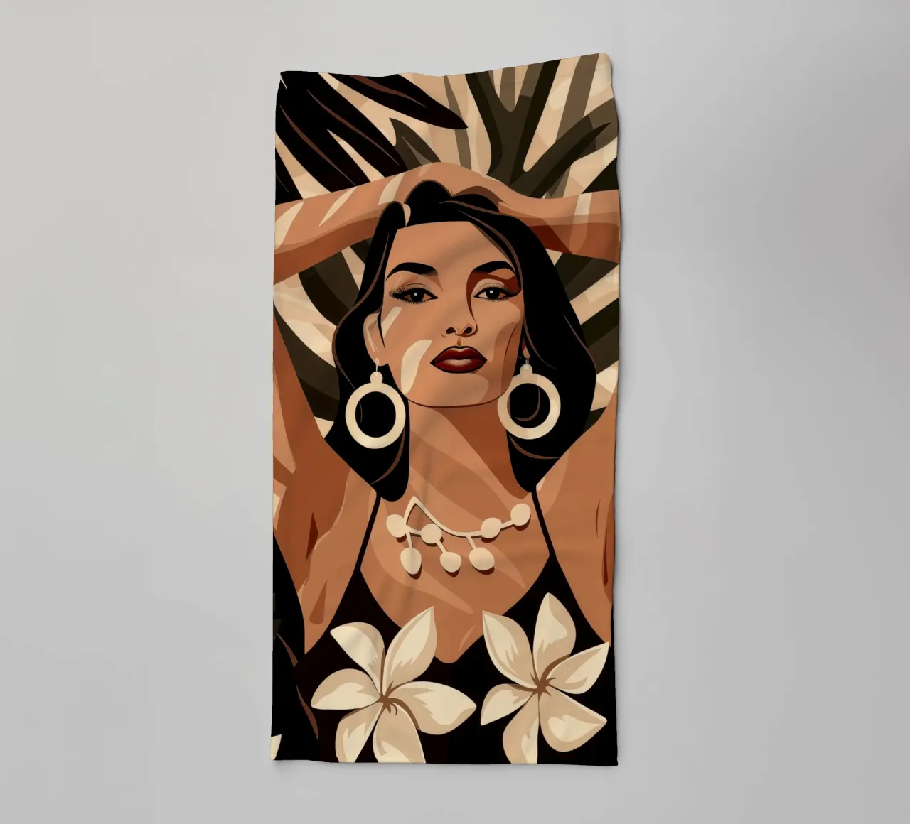 Una volta nei mari del sud e non più in stile bohémien asciugamano da bagno da Autofocus