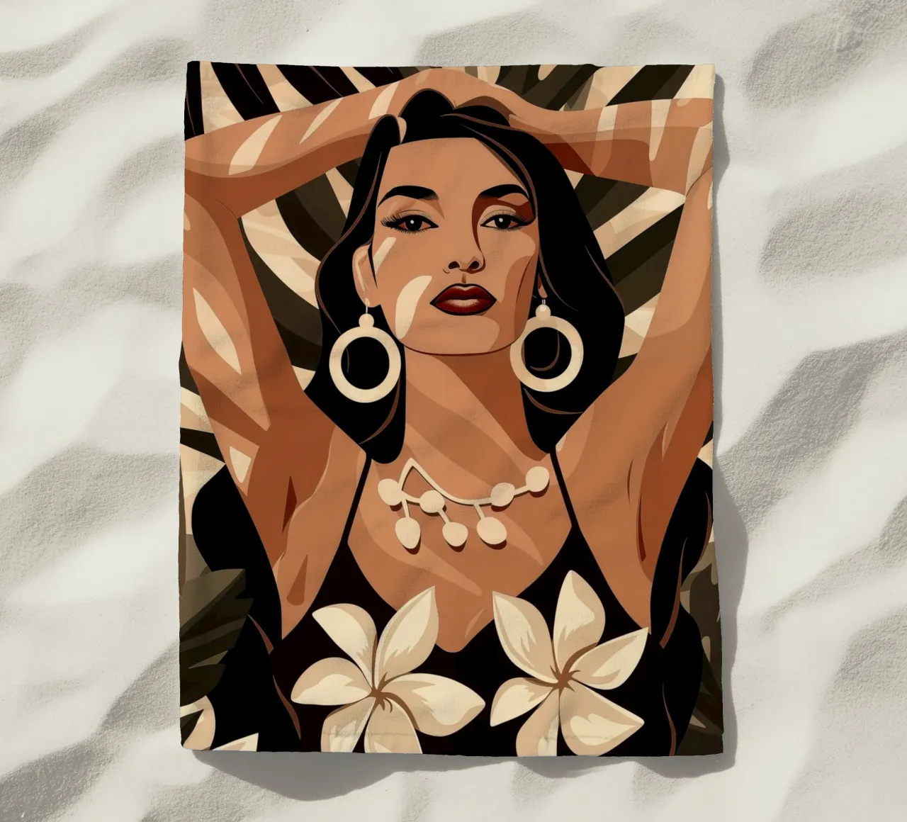 Una volta nei mari del sud e non più in stile bohémien telo mare da Autofocus