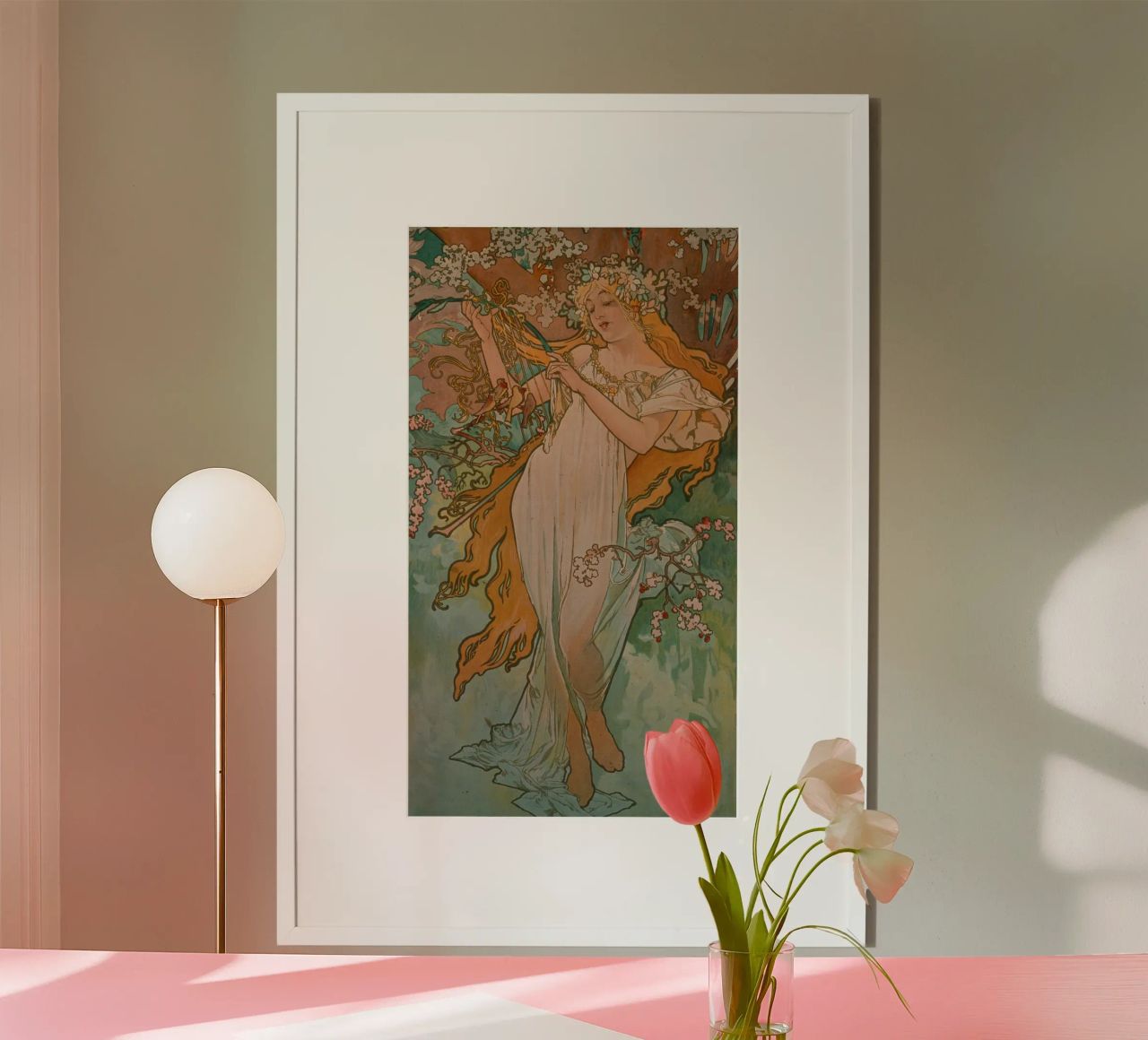 Alfons Mucha - Seasons: Spring poster by ARTOTHEK