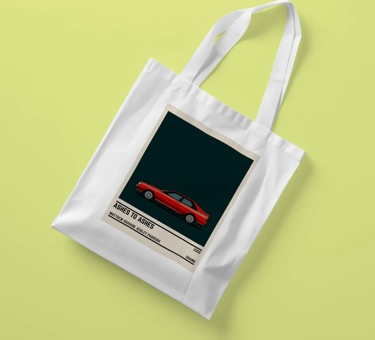 Ashes to ashes car borsa in juta da TheArtstudio