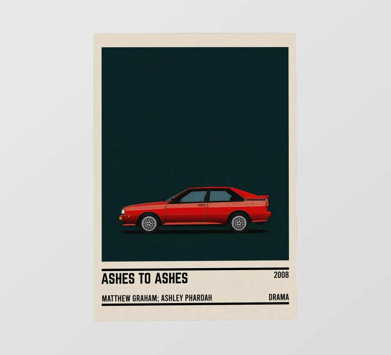 Ashes to ashes car telo in pvc da TheArtstudio