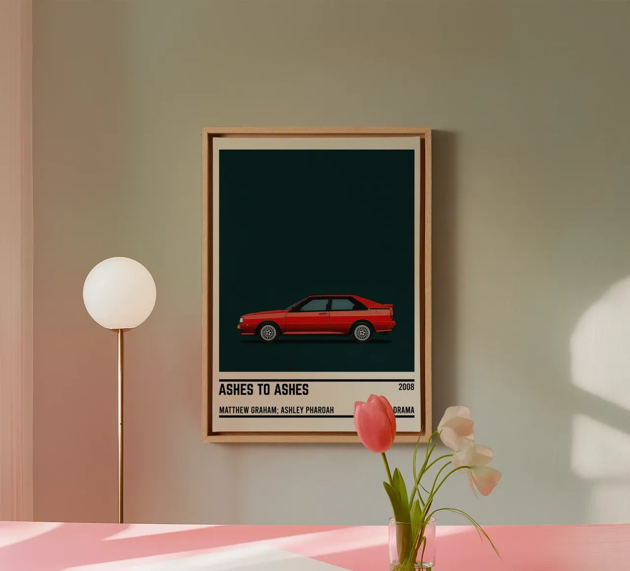 Ashes to ashes car tela con Cornice a cassetta da TheArtstudio