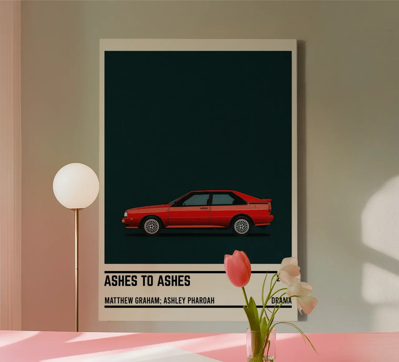 Ashes to ashes car tela con Cornice a cassetta da TheArtstudio
