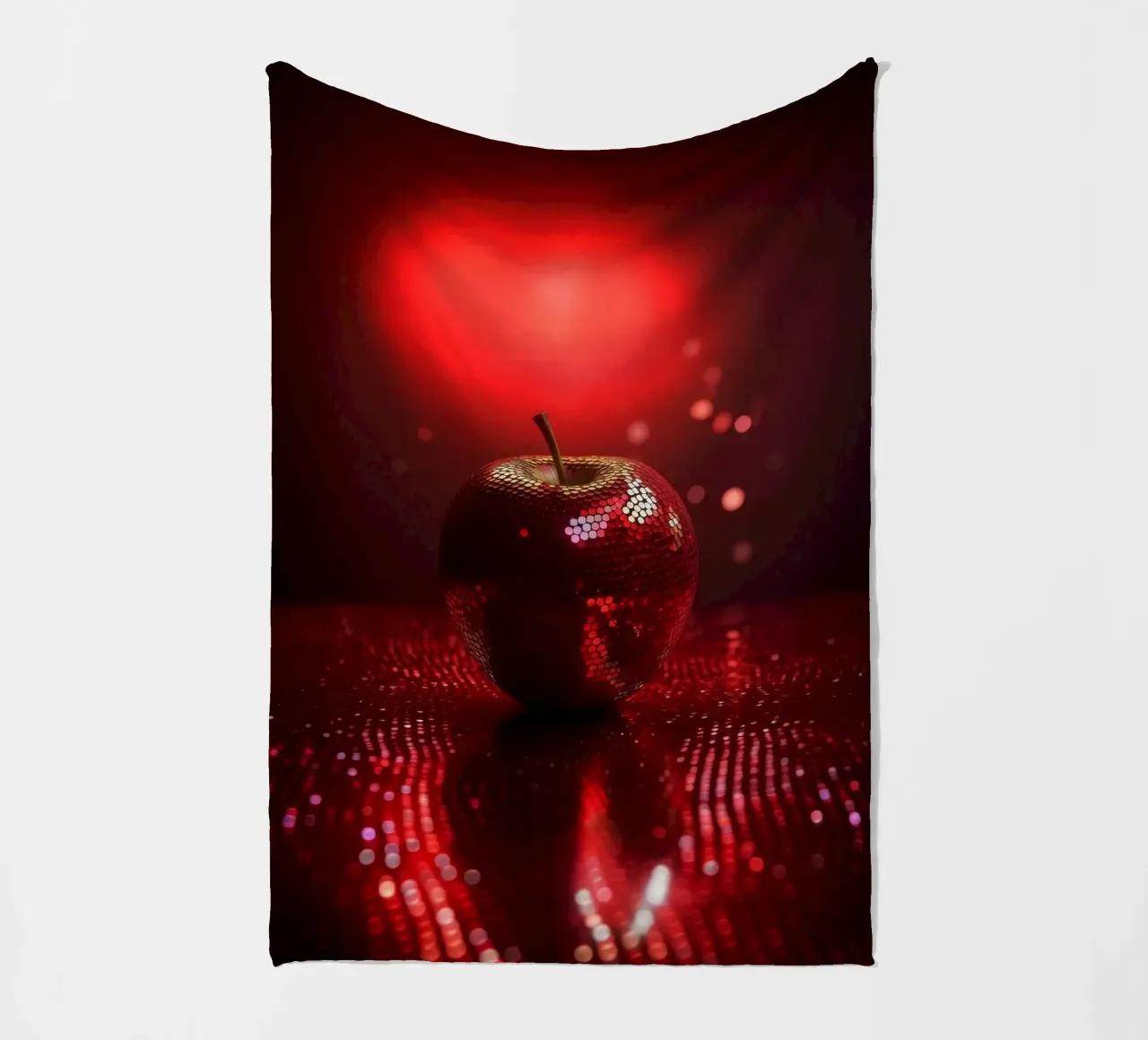 Sparkling Devils Red Hot Disco Night Ball Apple coperta in pile da Modern Muse