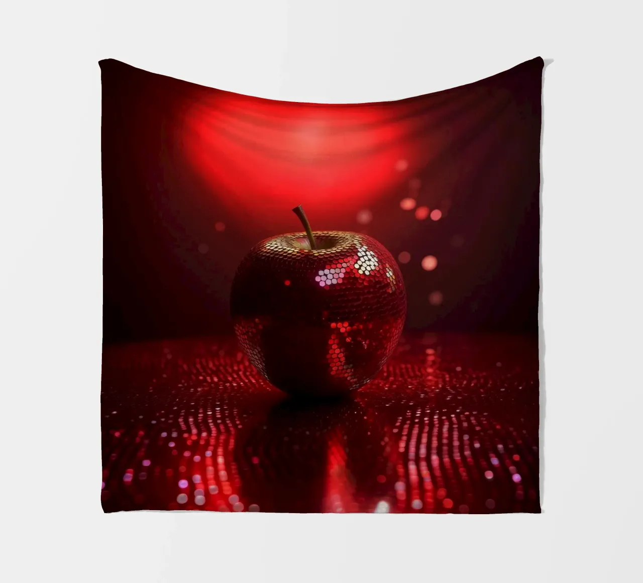 Sparkling Devils Red Hot Disco Night Ball Apple coperta in pile da Modern Muse