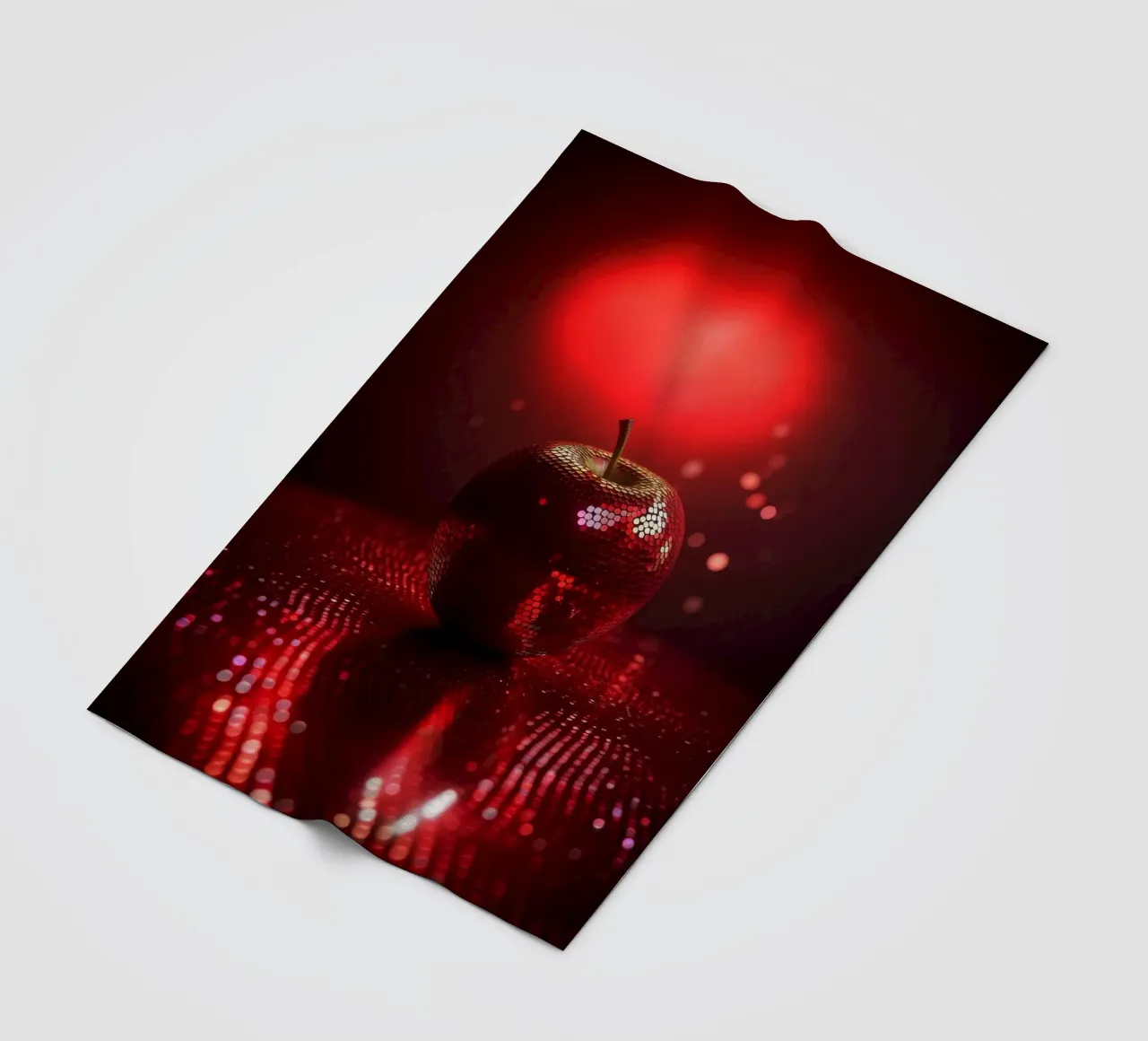 Sparkling Devils Red Hot Disco Night Ball Apple coperta in pile da Modern Muse