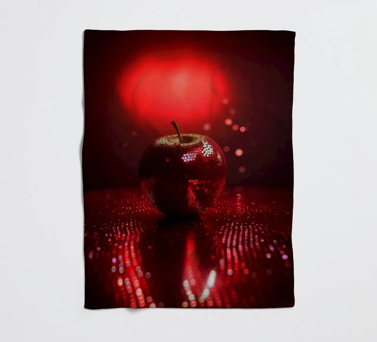 Sparkling Devils Red Hot Disco Night Ball Apple coperta in pile da Modern Muse